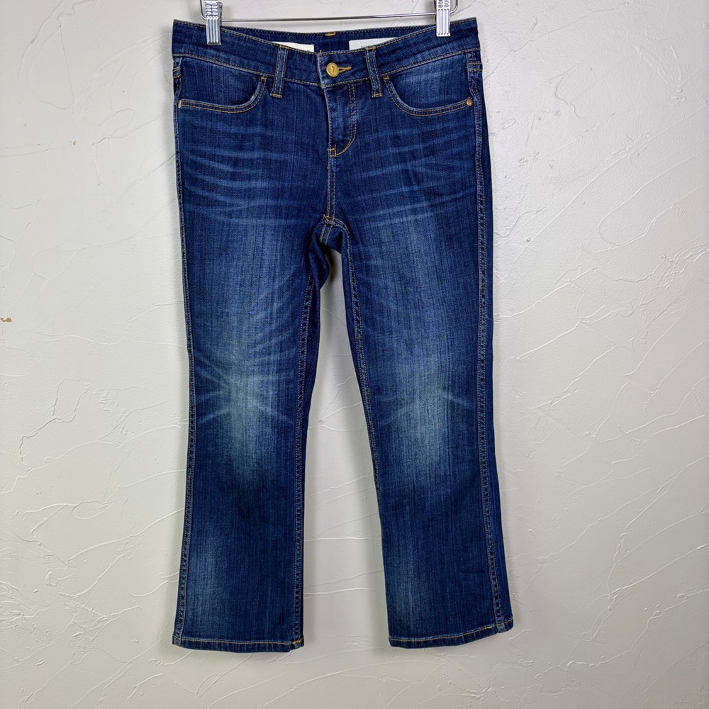 Pilcro Anthropologie Stet Ankle Jeans Womens 26 Petite Blue Bootcut Denim